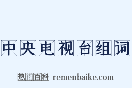 中央电视台组词是什么意思的图片